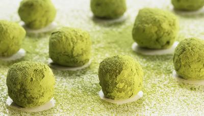 Bouchées coco-matcha