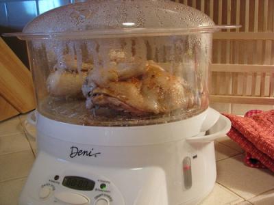 Poulet au cuiseur vapeur