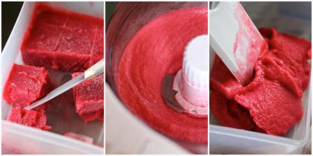 Sorbet aux framboise